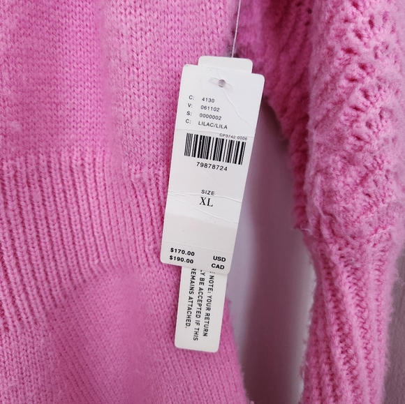 NWT Anthropologie pink sweater dress Size XL - Picture 4 of 6